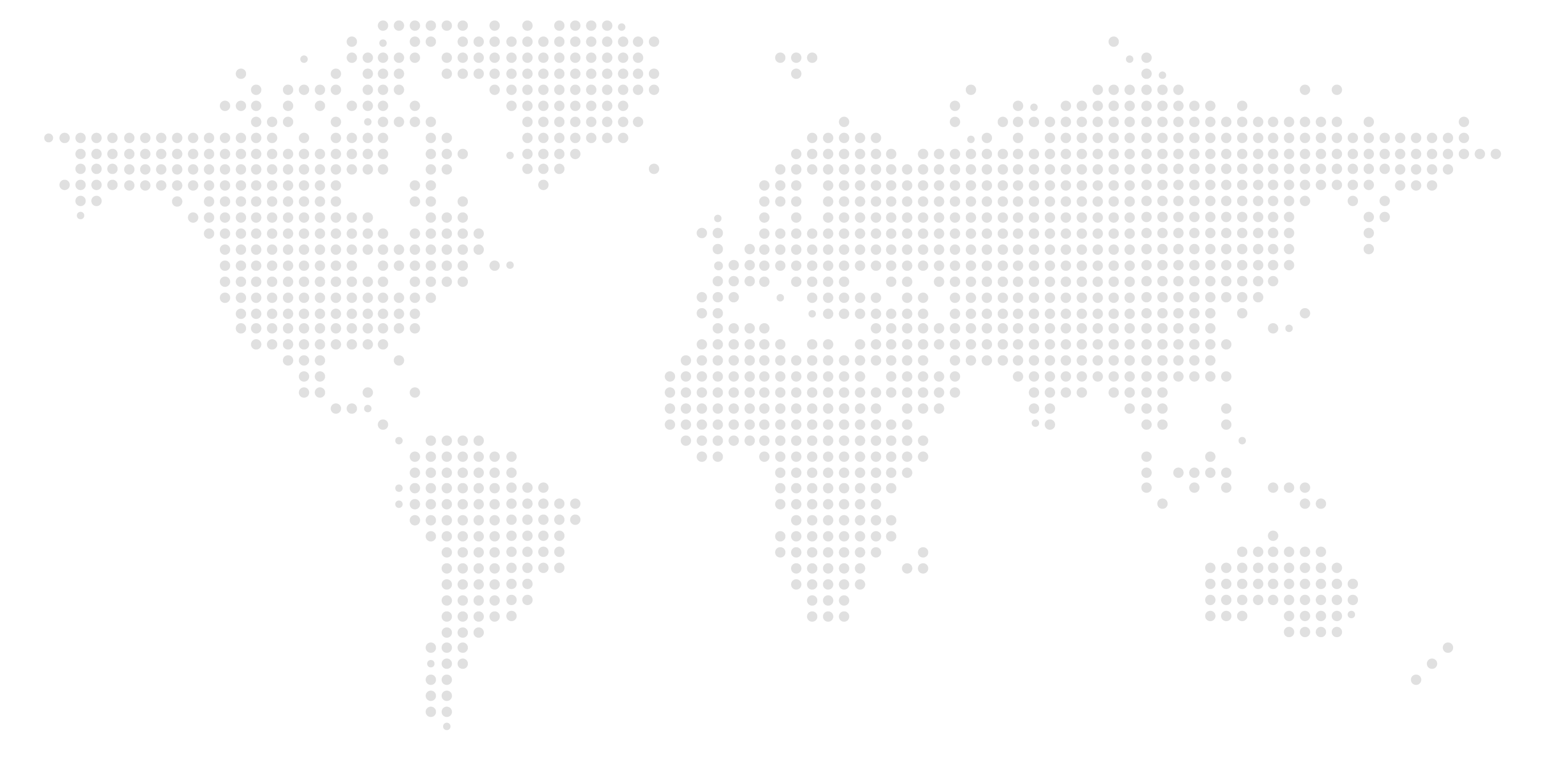 Illustration d'une Map monde former avec une multitude de petits cercles